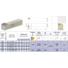 Klemmhalter SER 0808 H11 ohne Innenkühlung für 11 ER Wendeplatten