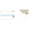 Klemmhalter PCLNL 1616 H12 mit Innenkühlung für CNMG 1204 Wendeplatten