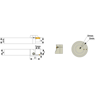 Stechklemmhalter links für MGM 5 Wendeplatten und Durchmesser 80mm-Beschreibung lesen