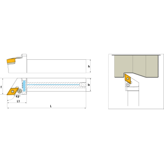 Klemmhalter PDJNR 2525 M15 mit Innenkühlung für DNMG 1506 Wendeplatten-Beschreibung lesen