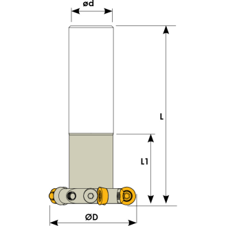 T-Nut Fräser  Durchmesser 40mm und 4 Schneiden-Beschreibung lesen