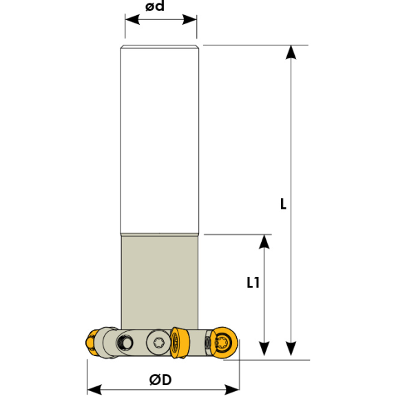 T-Nut Fräser  Durchmesser 50mm und 5 Schneiden-Beschreibung lesen