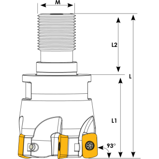 Einschraubfräser für EPMT 0603 Wendeplatten Durchmesser 32mm-Beschreibung lesen