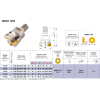 Einschraubfräser für RDMT 12T3 Wendeplatten Durchmesser 25mm