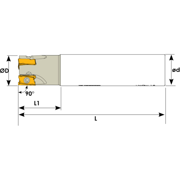 Schaftfräser für ANKX 1205 Wendeplatten Durchmesser 32mm-Beschreibung lesen