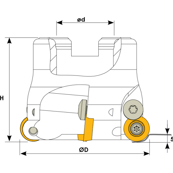 Rundplattenfräser für RHKW 1003 Wendeplatten Durchmesser 40mm-Beschreibung lesen