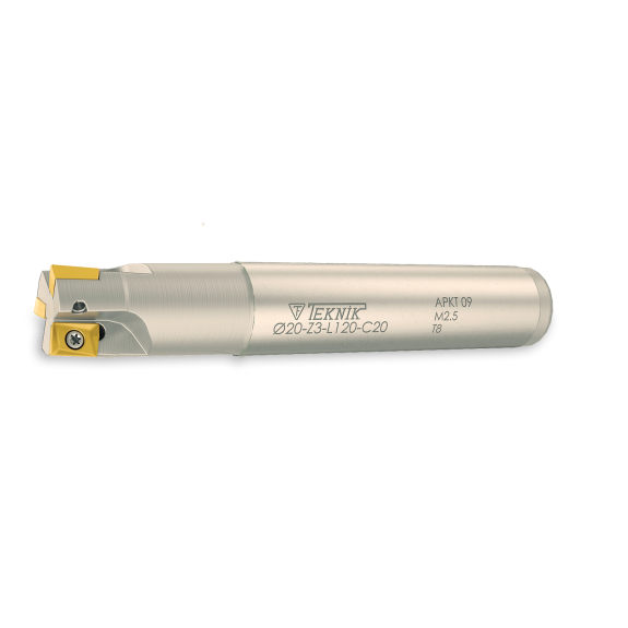 Schaftfräser für APKT 0903 Wendeplatten Durchmesser 16mm und Länge 200mm-Beschreibung lesen