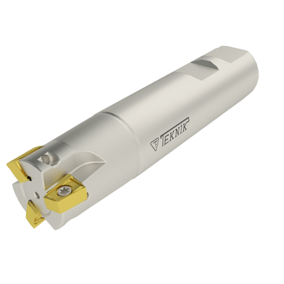 Schaftfräser mit 3 Schneiden für ANHX 1004-1206 Wendeplatten Durchmesser 32mm und Länge 150mm-Beschreibung lesen