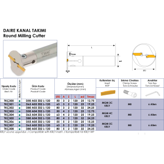 T-Nut Fräser Durchmesser 80mm, 2 Schneiden und Schneidenhöhe 3mm-Beschreibung lesen