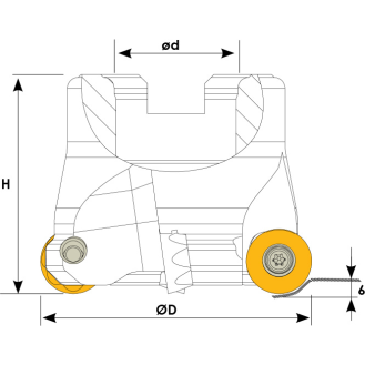 Rundplattenfräser für RCKT 1204 Wendeplatten Durchmesser 50mm-Beschreibung lesen