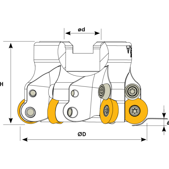 Rundplattenfräser für RDMT 1604 Wendeplatten Durchmesser 50mm-Beschreibung lesen