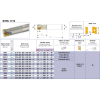 Schaftfräser für R390-11T3 Wendeplatten Durchmesser 25mm und Länge 250mm