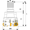 Einschraubfräser für RDMT 1003 Wendeplatten Durchmesser 35mm und 5 Schneiden