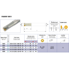 Schaftfräser für RDMW 0501 Wendeplatten Durchmesser 12mm und Länge 120mm