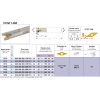 Schaftfräser für VCGT 1604 Wendeplatten Durchmesser 25mm und Länge 250mm
