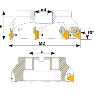 Wendeplatte Durchmesser 63mm und 3 Schneiden-Beschreibung lesen