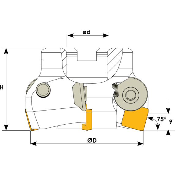 Planmesserkopf für SPKN 1203 Wendeplatten Durchmesser 50mm Planmesserkopf für SPKN 1203 Wendeplatten Durchmesser 50mm-Beschreibung lesen