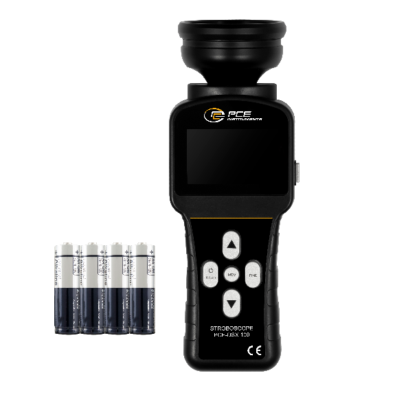 PCE Instruments LED-Stroboskop PCE-DSX 100 |Messbereich: 60..20000 RPM |Genauigkeit: 0,05 % |2,1" LC Display-Beschreibung lesen