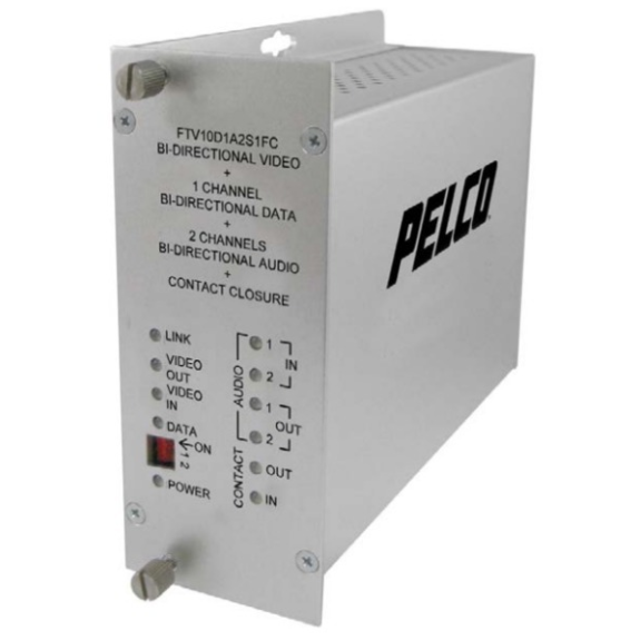 Pelco FRV10D1A2M1ST, 1 channel 10-bit digital video with 1 data 1 contact closure & 2 audio bi-directional RX multimode-Beschreibung lesen