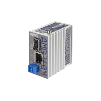 Industrieller Mini Medienkonverter AMG260M-1G-1S, 1 x 10/100/1000BT RJ45, 1 x 100/1000FX SFP Slot-Beschreibung lesen