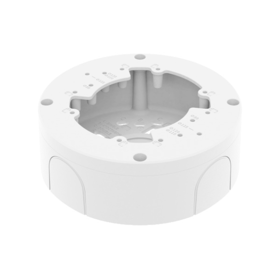 WiseNet SBV-140BW, Back Box, Almunum, White, weight 390g(0.86lb), compatible with QNV-C8083R/C9083R, QNV-C8011R/C8012/C-Beschreibung lesen
