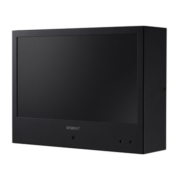 WiseNet SMT-1030PV, 10.1" IP public view monitor, 1024x600, Ethernet, 16:9 aspect ratio, VESA mountable (75 x 75mm), bl-Beschreibung lesen