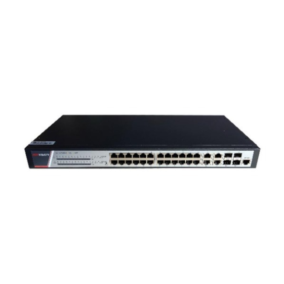 HIKVision DS-3E2528P(B), 24 port Gigabit power + 4 port Gigabit combo, quasi three-layer Ethernet Poe switch (1 console-Beschreibung lesen