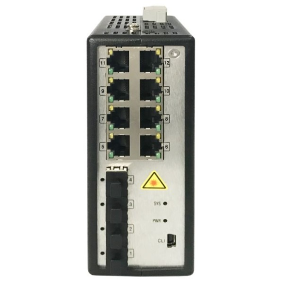 HIKVision DS-3T3512P (no power adaptor), Switch, L3, Full managed, 8 Gigabit RJ45 PoE Ports, 4 Gigabit SFP uplink ports-Beschreibung lesen