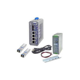 Industrieller 6 Port Managed PoE Switch Kit AMG570-2GBT-2GAT-2S-P240-KS1-Beschreibung lesen