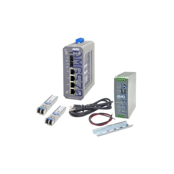 Industrieller 6 Port Managed PoE Switch Kit AMG570-2GBT-2GAT-2S-P240-KS1-Beschreibung lesen