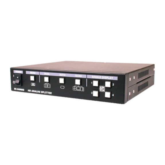 SC-04MHD SeeEyes, Quad Splitter, 1920x1080, FBAS, AHD, TVI, CVI Eingang / FBAS, HDMI, VGA Ausgang-Beschreibung lesen