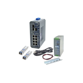 Industrieller 11 Port Managed Switch Kit AMG570-8GAT-3S-P240-KS1-Beschreibung lesen