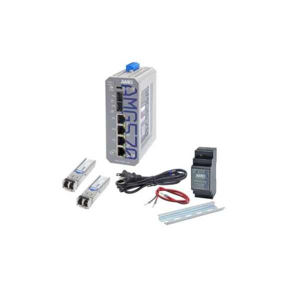 Industrieller 6 Port Managed Switch Kit AMG570-4G-2S-KM1 Industrieller 6 Port Managed Switch Kit AMG570-4G-2S-KM1-Beschreibung lesen
