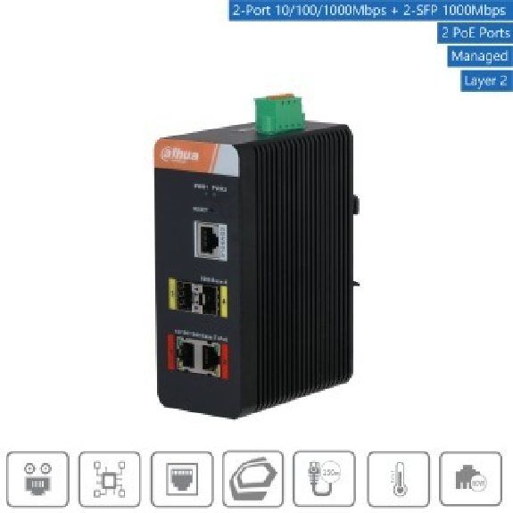 - PFS4204-2GT-DP - Switch - 2 PoE-GB - 2 SFP, - 4 Port Switch Gigabit - 2x PoE Port 10/100/1000 Mbps - 2x SFP Por - PFS4204-2GT-DP - Switch - 2 PoE-GB - 2 SFP, - 4 Port Switch Gigabit - 2x PoE Port 10/100/1000 Mbps - 2x SFP Por-Beschreibung lesen