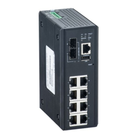 barox LT-LPIGE-802GBTME, Switche für Hutschienenmontage, 1GBit/s, mit Management, erweiterter Temperaturbereich ,8x 10/-Beschreibung lesen