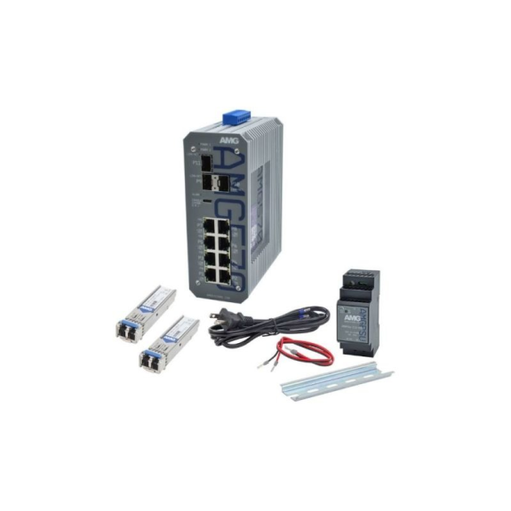 Industrieller 11 Port Managed Switch Kit AMG570-8G-3S-KS1 Industrieller 11 Port Managed Switch Kit AMG570-8G-3S-KS1-Beschreibung lesen