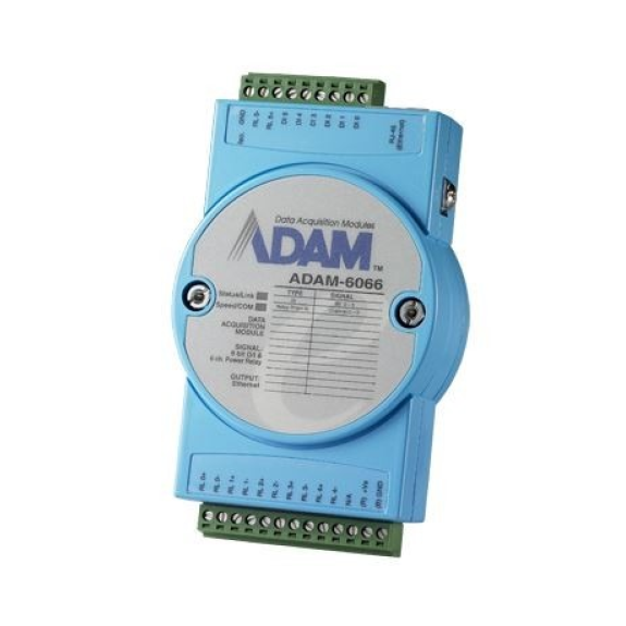 ADAM 6066, Netzwerk I/O-Modul mit 6 Eingängen, 6 Ausgängen Relais, AC250V/5A DC30V/5A incl. Netzteil 12V/1A ADAM 6066, Netzwerk I/O-Modul mit 6 Eingängen, 6 Ausgängen Relais, AC250V/5A DC30V/5A incl. Netzteil 12V/1A-Beschreibung lesen