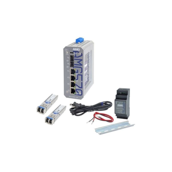 Industrieller 6 Port Managed Switch Kit AMG570-4G-2S-KS1 Industrieller 6 Port Managed Switch Kit AMG570-4G-2S-KS1-Beschreibung lesen