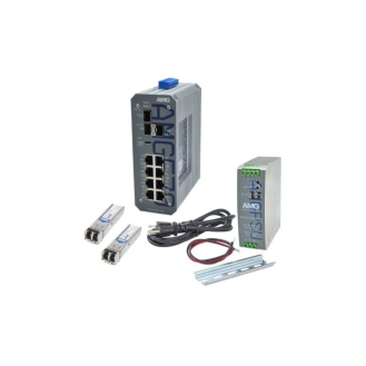 Industrieller 11 Port Managed Switch Kit AMG570-8GAT-3S-P240-KM1-Beschreibung lesen
