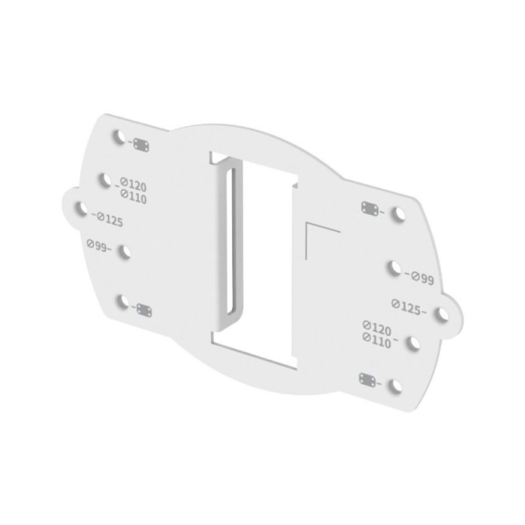 SBD-140PMB Hanwha Vision, Mastadapter Abmessungen 121x70mm Gewicht 100g, RAL9003-Beschreibung lesen