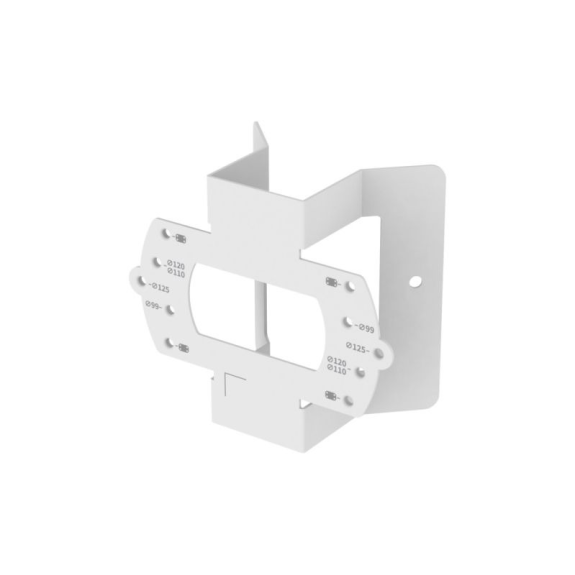 SBD-140KMB Hanwha Vision, Eckmontageadapter Abmessungen 121x102.5mm Gewicht 200g, RAL9003-Beschreibung lesen