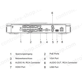 Dahua - NVR4108-8P-EI - NVR - 8 Kanal - 8 PoE, - 8 Kanal/8 PoE Port NVR - H.265+/H.265/H.264+/H.264/MJPEG Codec - Max 8-Beschreibung lesen