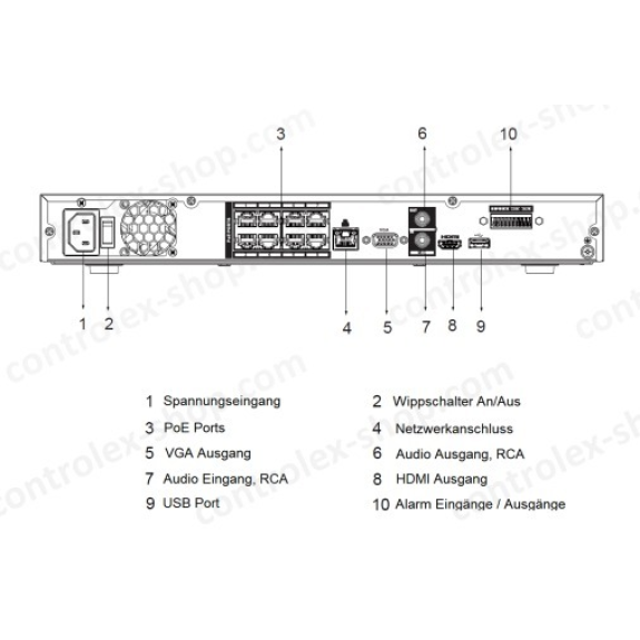 Dahua - NVR4208-8P-EI - NVR - 8 Kanal - 8 PoE, - 8 Kanal/8 PoE Port NVR - H.265+/H.265/H.264+/H.264/MJPEG Codec - Max 2-Beschreibung lesen