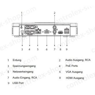 Dahua - NVR4104-P-EI - NVR - 4 Kanal - 4 PoE, - 4 Kanal/4 PoE Port NVR - H.265+/H.265/H.264+/H.264/MJPEG Codec - Max 80-Beschreibung lesen