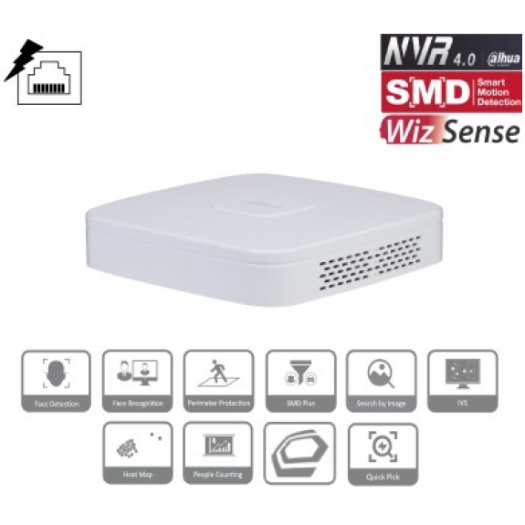 Netzwerk-Videorekorder mit 4 Kanälen und 4 PoE-Ports Netzwerk-Videorekorder mit 4 Kanälen und 4 PoE-Ports-Beschreibung lesen
