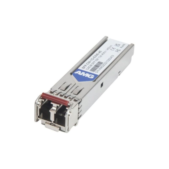SFP-CW-1G-EX40-45 AMG Systems, SFP, 1Gb/s, Doppelfaser, Singlemode, 40km Reichweite Tx/Rx: 1450nm, LC, DDM, DWDM-Beschreibung lesen