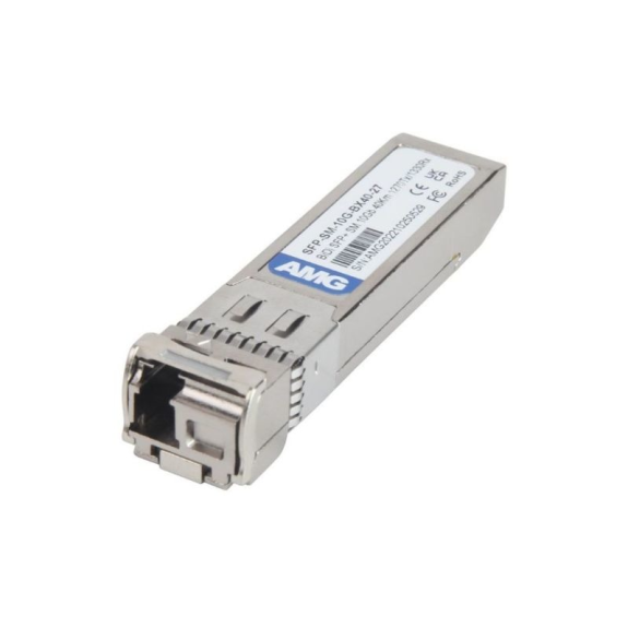 SFP-SM-10G-BX40-27 AMG Systems, SFP+, 10Gb/s, Einzelfaser, LC Singlemode, 40km Reichweite Tx: 1270nm, Rx: 1330nm, DDM,-Beschreibung lesen
