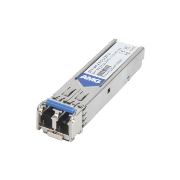 SFP-SM-2.5G-LX20-31 AMG Systems, SFP, 2.5Gb/s, Doppelfaser, Singlemode, 20km Reichweite Tx/Rx: 1310nm, LC, DDM SFP-SM-2.5G-LX20-31 AMG Systems, SFP, 2.5Gb/s, Doppelfaser, Singlemode, 20km Reichweite Tx/Rx: 1310nm, LC, DDM-Beschreibung lesen