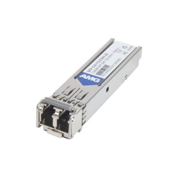 SFP-CW-1G-EX40-29 AMG Systems, SFP, 1Gb/s, Doppelfaser, Singlemode, 40km Reichweite Tx/Rx: 1290nm, LC, DDM, DWDM-Leer más