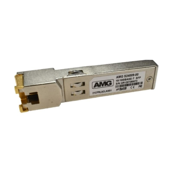 SFP-CU-100M AMG Systems, Ethernet-SFP-Transceiver, 10/100 BASE-T, RJ45, 0 GradC bis 70 GradC Betriebstemperatur-Beschreibung lesen